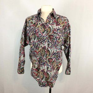 Cristina Women’s Long‎ Sleeve Floral Paisley Blouse